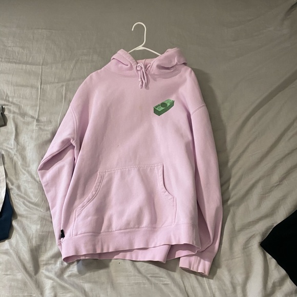 Pink Rip and dip hoodie - Picture 2 of 2